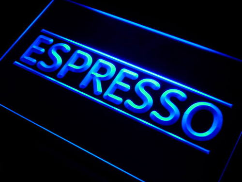 Espresso Coffee Logo LED Sign